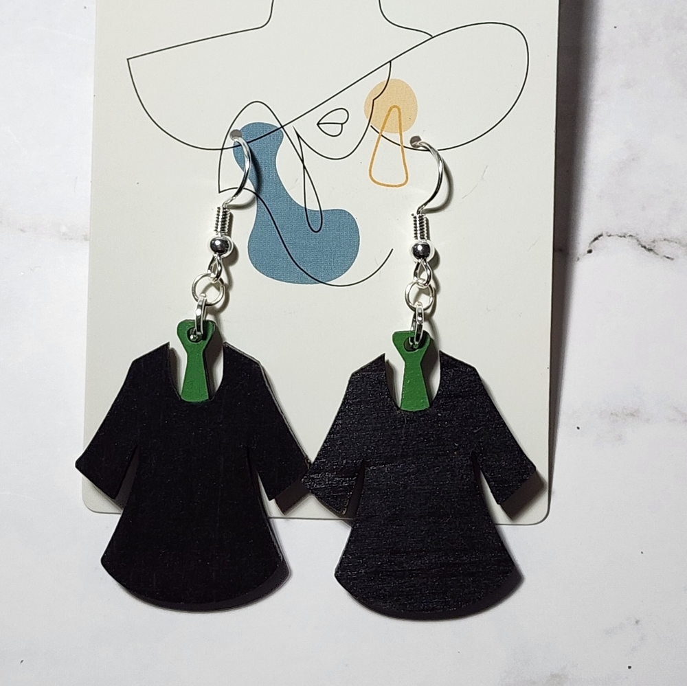 Harry Potter Slytherin House Robes Earrings